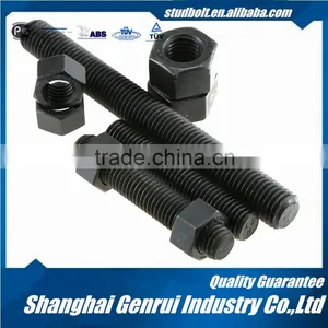 High Quality Black Color 1/4 -4 Inch Astm A193stud Bolt b7 thumbnail-1