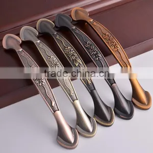 Antique Bronze Zinc Alloy Furniture Hardware Cabinet Handles Modern Home Garden Classical Brass Knobs thumbnail-1