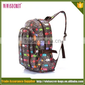 Wholesale Simple Large Elephant Pattern Comfortable Backpacks for Students thumbnail-1
