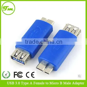 (Blue) USB 3.0 Super Speed Type A Female to Micro B Male Adapter Converter Plug thumbnail-1