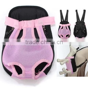 Breathable Mesh Fabric Dog Carrier / Pet Chest Backpack / Pet Shoulder Straps thumbnail-2