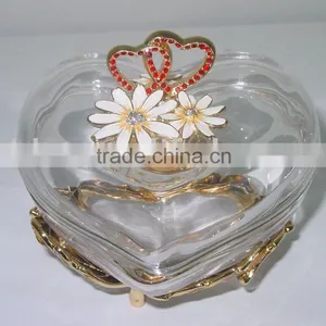 Jewel Box/jewel Case Jewellery Craft Decorative Craft Box Heart Shape With Enamel Color thumbnail-1