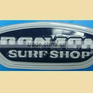 Classic Embossed Black and White Pvc Label for Garments thumbnail-1