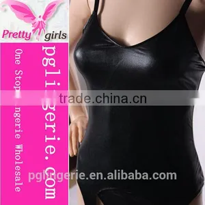Party Dress Sexy Leather Dress for Girl thumbnail-5
