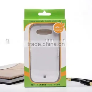 3500mAh External Battery Charger Case for Samsung Galaxy S 3 / III I9300 I747 L710 T999 I535 R530 - White thumbnail-1