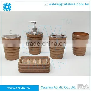 Gold Brass Acrylic Water Tumbler, Barware Mugs, Drinkware Cups thumbnail-3
