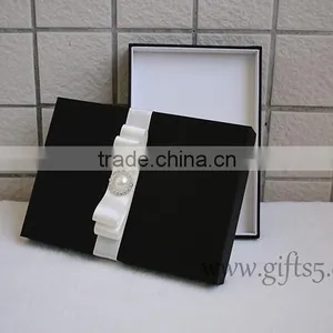 High Quality Black Wedding Gift Boxes for Invitation Cards thumbnail-1