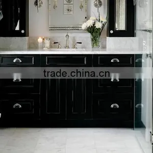 Modular European Style Wood Rotating Bathroom Mirror Cabinet thumbnail-6
