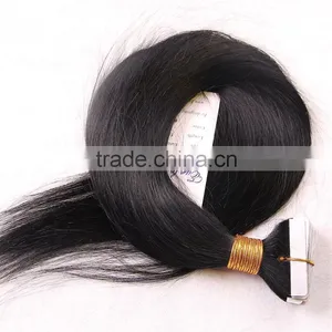 Wholesale Price Qingdao Factory Brazilian Virgin Hair Extension Human Silky Straight Tape In Hair Extension thumbnail-2