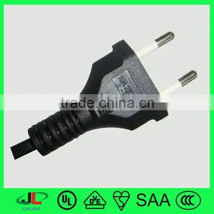 Italy 250V AC Male Plug 2 Pin Power Plug Flat Electrical Power Extension Cord thumbnail-2