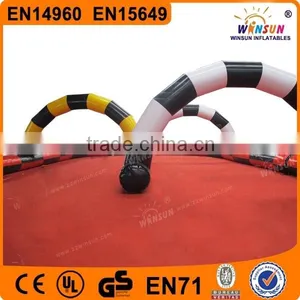 Funny Commercial Outdoor Custom Logo Inflatable Race Track for Sale thumbnail-3