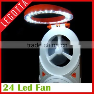 Hot Selling Popular Desktop Portable Mini Stand Fans With Led Light thumbnail-3