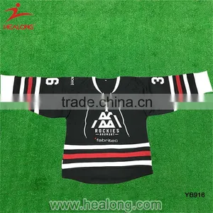 Mens 2016 Hot Sale Custom Embroidery Logo Unique International Hockey Jersey Shirts Wears Nhl thumbnail-2