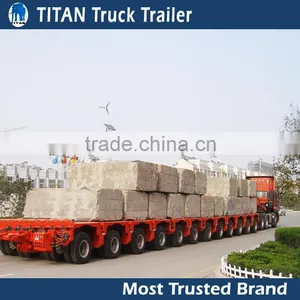 Heavy Duty Multi-axle Hydraulic Modular Truck Trailer for Heavy Equipment Transport thumbnail-3
