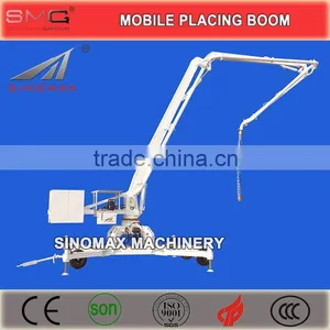 TOP! 13m 15m 17m 18m Mobile Hydraulic Spider Boom With Wheels/Concrete Distributor thumbnail-1