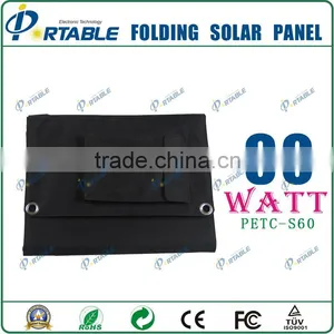 60w Folding Solar Panel Charger for Tablet Laptop thumbnail-2