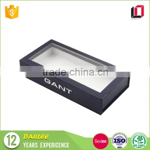 China Manufacturer Custom Logo Printed Magnetic Closure Gift Packaging Box With Clear Lid thumbnail-4
