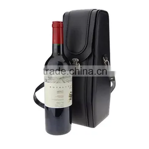 Chinese Factories Wholesale Custom Red Wine Box, High-grade Leather Black Beautiful Gift Box thumbnail-1