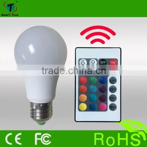Energy Saving Flash Light 3w (5w 7w 9w 12w) RGBW BULB LIGHTS With Led Remote Control thumbnail-1