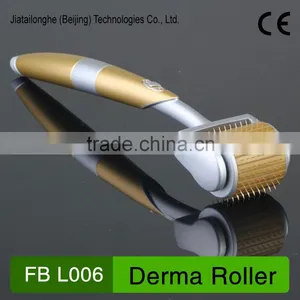 ce Approved Golden Handle Titanium Needles Derma Roller Dermaroller Machine L006 thumbnail-1