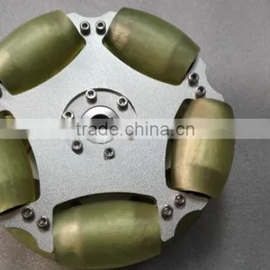 203mm Heavy Duty Industrial Omni Directional Wheel With Pu Roller (professional Custom,payload:80KG/pcs ) thumbnail-3