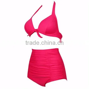 High Quality Hot Sexi Sweet Women Sexy High Waist Woman Swimwear thumbnail-3