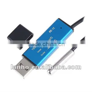 PC USB Double Sensor Thermometer Temperature Recorder thumbnail-1