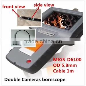 Car Inspection Industrial Endoscope 3.5" TFT Video Borescope With 5.8mm Double Cameras thumbnail-1