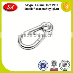 Custom Metal Carabiner Hook With Eyelet thumbnail-1