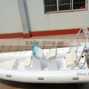 Rilaxy 17ft Rigid Hull Inflatable Boat, Rib Inflatable Boat, PVC Inflatable Boat thumbnail-5