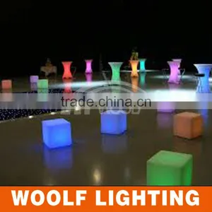 20CM RGB Color Change Night Club Waterproof Led Cube Chair Lighting thumbnail-1