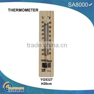 YG5327,wooden Case Glass Thermometer thumbnail-1