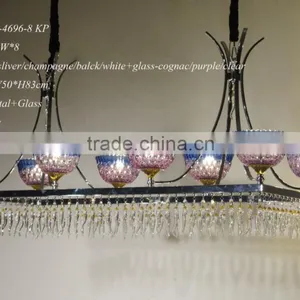 Hot Sale E14 Decorative Metal Chandelier/Beautiful New Design Three Levels Decorative Red Chandelier thumbnail-5