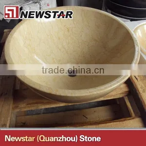 Sunny Beige Marble Stone Sink thumbnail-1