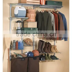 Storability Garment Wall Mount Storage System With Drying Rack and Laundry Functional thumbnail-1
