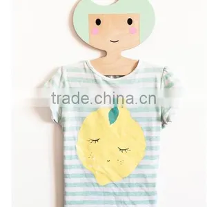 Top Wooden Hangers Flat Arched Thick Body thumbnail-3