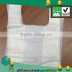 100% Biodegradable PLA+PBAT Plastic Shopping Bags for Sale thumbnail-1