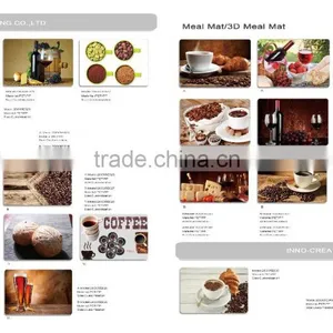 Wine and Fruits 3D Printting PP Washable Placemats thumbnail-5