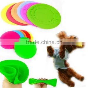 CY186 Fantastic Pet Dog Flying Disc Tooth Resistant Training Toy Play Frisbee Tide thumbnail-1