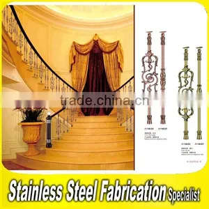 Floor Mounted Indoor Stairs Railing Project Aluminum Handrail for Stairs thumbnail-1