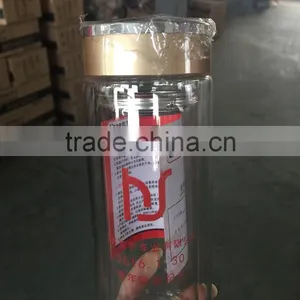2 Walls Water Glass Bottle 400ml 300ml Glass Water Bottle thumbnail-1