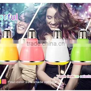 2017 New Products E27 Wireless Led Bluetooth Speaker Bulb With App Remote Color Change thumbnail-5