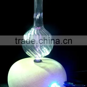 Elegant Wooden and Glass LED Aroma Diffuser Nebulization Essential Oil Diffuser thumbnail-1
