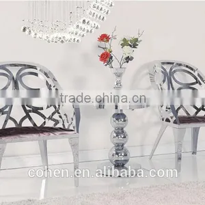 Competitive Price Round Shape Design Stainless Steel Side Corner Living Room Table thumbnail-1