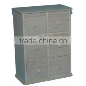 FSC Unfinished Wooden Desktop Orgnizer With Drawer Wholesale thumbnail-1