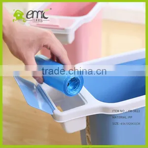 High Quality Home Garbage Can Trash Plastic Cans Plastic Trash Bins Indoor Waste Basket thumbnail-5