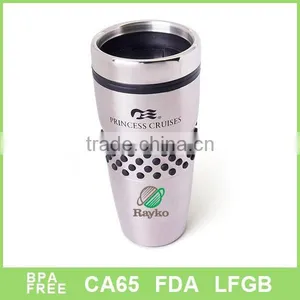 2015 Hot Selling Travel Coffee Mug With Rubber Dots thumbnail-1