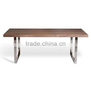 Outdoor Dining Table With Stainless Steel Base thumbnail-1