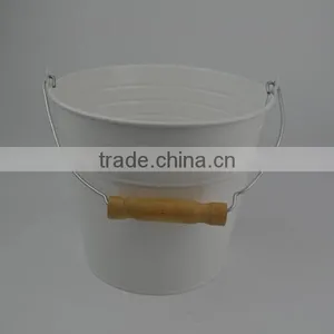 High Quality Titanium Metal Flower Pot Bucket for Home and Garden thumbnail-1