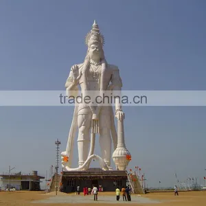 Large Outdoor Sculptures Stone Carving Lord Hanuman Marble Statue thumbnail-1